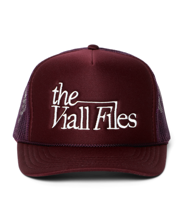 Embroidered Logo Trucker Maroon