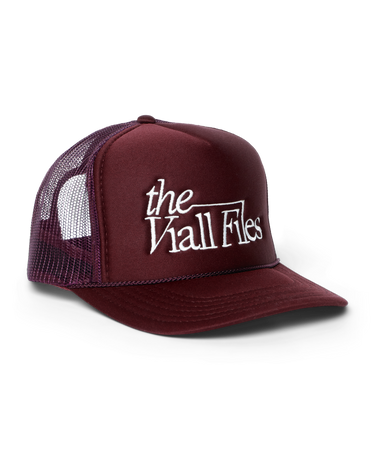 Embroidered Logo Trucker Maroon